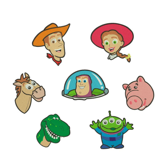 Toys embroidery bundle cartoon