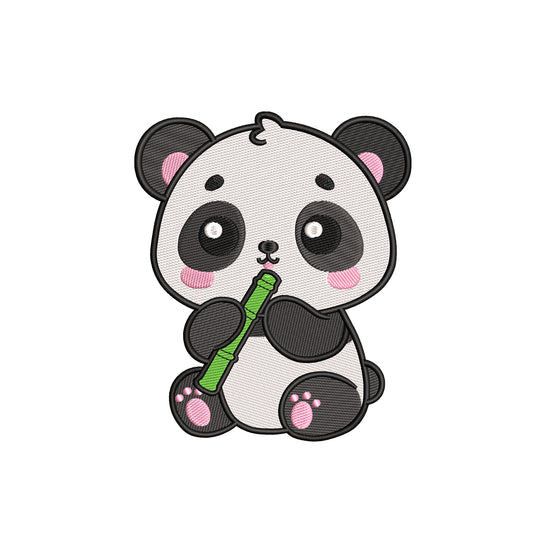 Cute panda embroidery designs for machine - 01042404