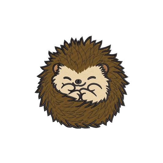 Cute hedgehog embroidery designs for machine - 01042406