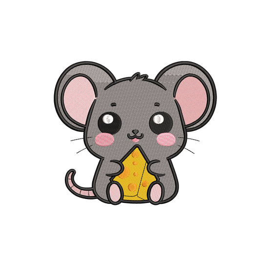 Cute little mouse embroidery designs for machine - 01042407