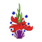 Sebastian from The Little Mermaid Embroidery Design - 010515