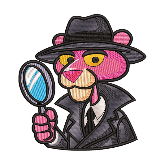 Detective Pink Panther Embroidery Design - 010523
