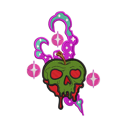 Poison Apple Embroidery Design - 010528