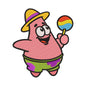Fiesta Patrick Star Embroidery Design - 010559