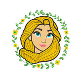 Rapunzel embroidery designs for machine - 010923