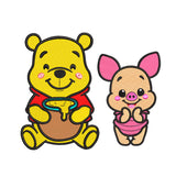 Winnie and piglet embroidery designs for machine - 011026