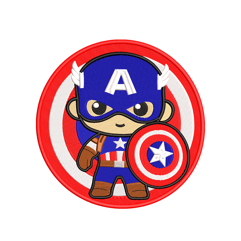 Captain America embroidery designs for machine - 011027