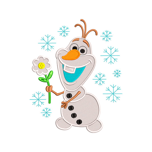 Olaf embroidery designs for machine - 011045