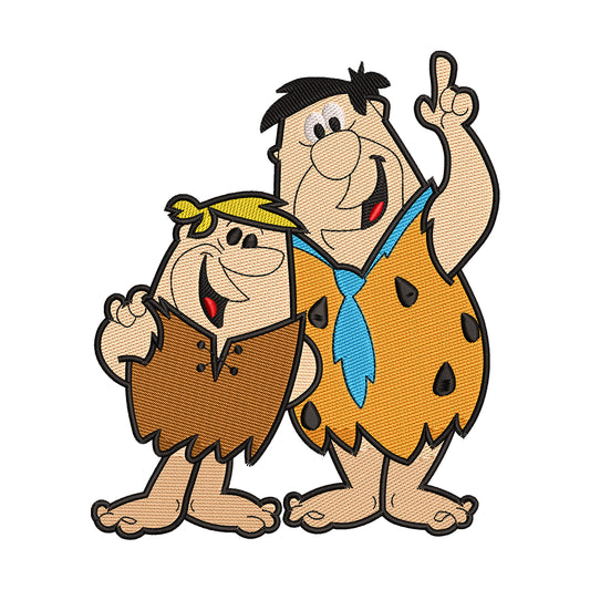Fred Flintstone and Barney Rubble Embroidery Design - 02060102