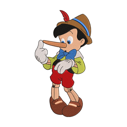 Pinocchio's Nose Growing Embroidery Design - 02060103