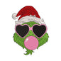 Sassy Grinch with Sunglasses Embroidery Design - 02060125