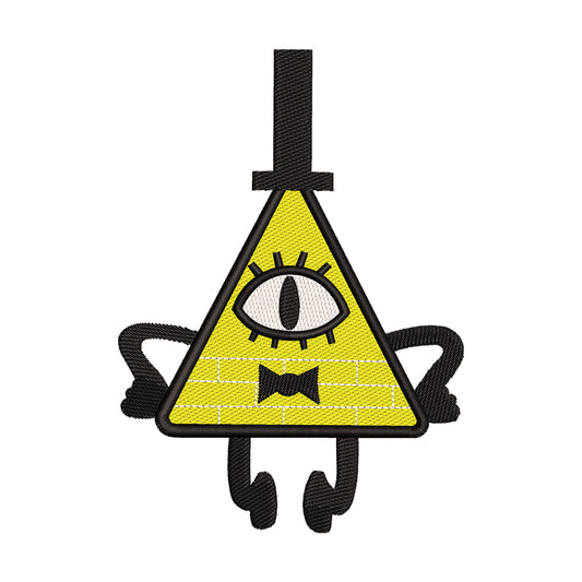 Bill Cipher from Gravity Falls Embroidery Design - 02060163