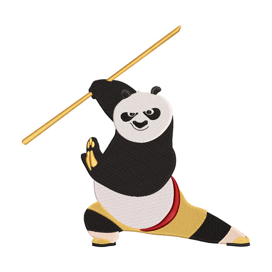Po the Kung Fu Panda Embroidery Design - 02060166
