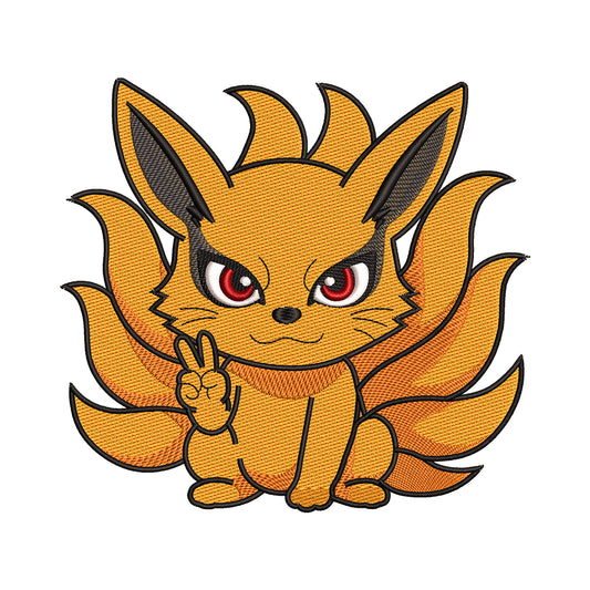 Chibi Kurama (Nine-Tailed Fox) Embroidery Design - 02060168
