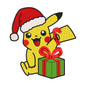 Christmas Pikachu with Gift Embroidery Design - 02060173