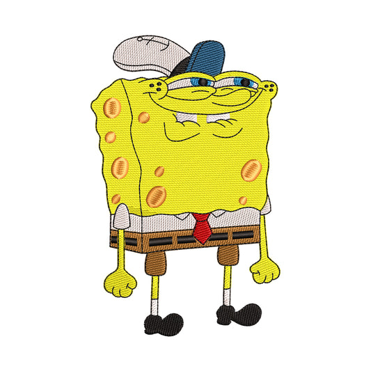 Cool SpongeBob Embroidery Design - 02060183