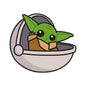 Grogu (Baby Yoda) in Pram Embroidery Design - 02060189
