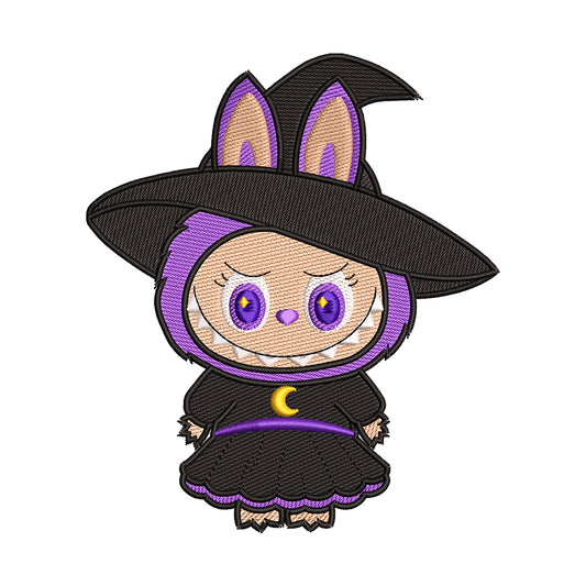 Witch Labubu Embroidery Design - 02060190