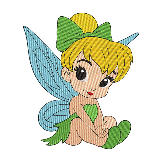 Chibi Tinker Bell Embroidery Design - 02060198