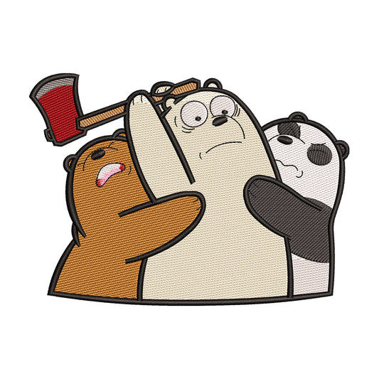 We Bare Bears embroidery designs for machine - 0212122