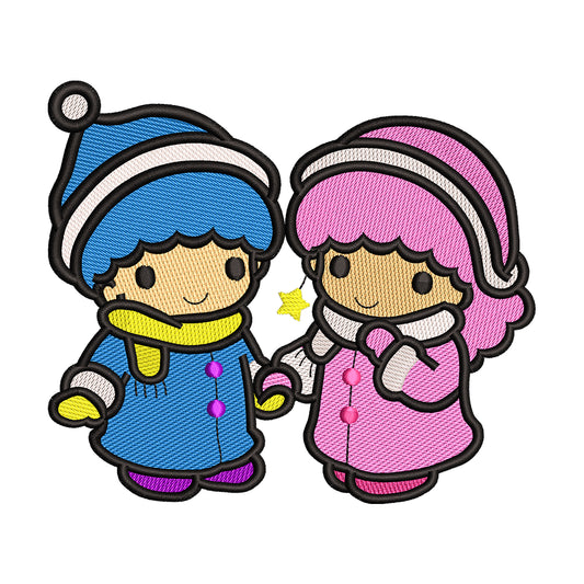 Little Twin Stars embroidery designs for machine - 0212157