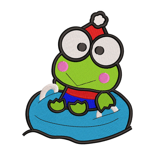Keroppi embroidery designs for machine - 0212158