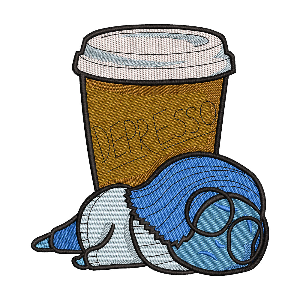 Sadness embroidery designs for machine - 0212187