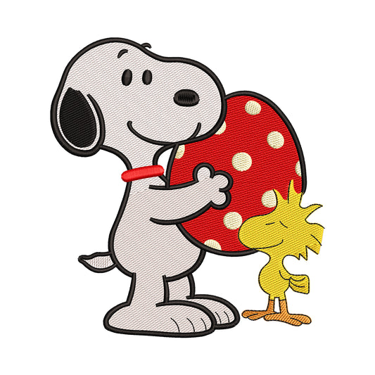 Snoopy and Woodstock embroidery designs for machine - 0212189