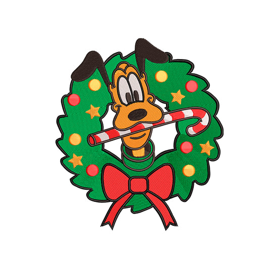 Pluto Christmas embroidery designs for machine - 021243