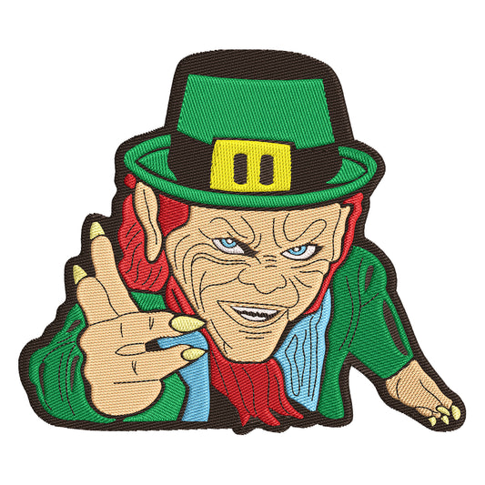 Leprechaun embroidery designs for machine - 021272