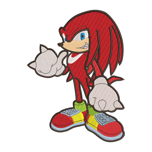 Knuckles embroidery designs for machine - 021274