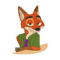 Nick Wilde embroidery designs for machine - 022510