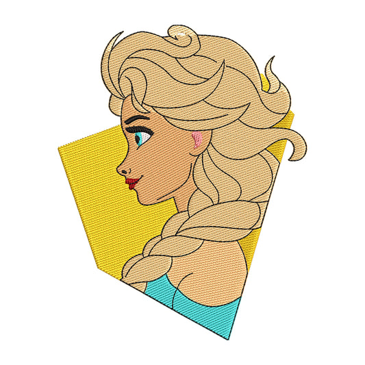 Elsa embroidery designs for machine - 022534