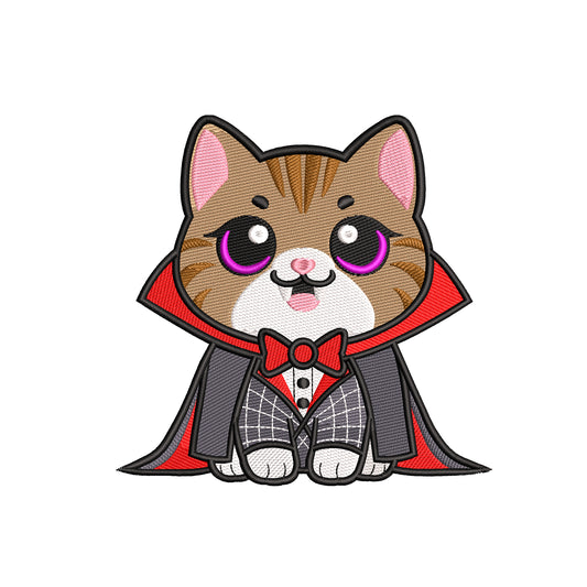 Vampire cat embroidery designs for machine - 03052403