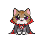 Vampire cat embroidery designs for machine - 03052403