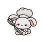 Cute chef bunny embroidery designs for machine - 03052406