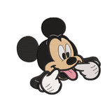 Machine embroidery designs Mickey sticking out tongue - 08052411