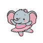 Elephant ballerina embroidery designs for machine - 09052406