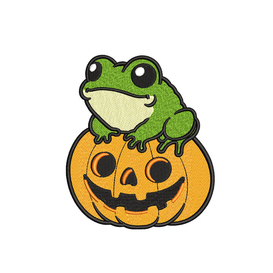 Halloween frog embroidery designs for machine - 09052409