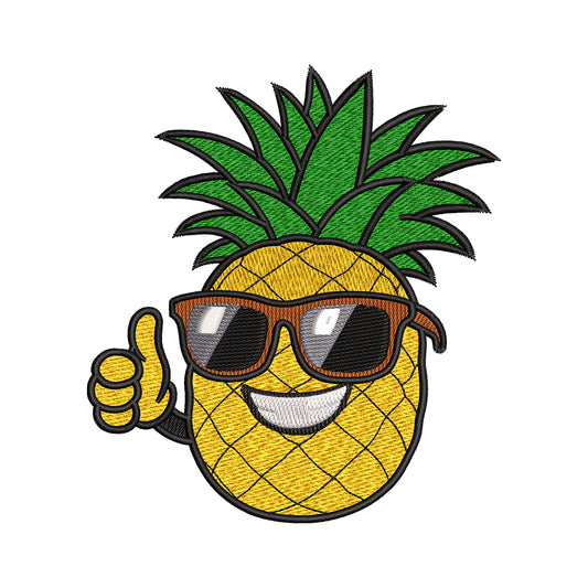 Cool Pineapple Embroidery Design - 09052412