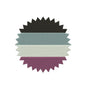 Asexual Pride flag machine embroidery designs - 1010002