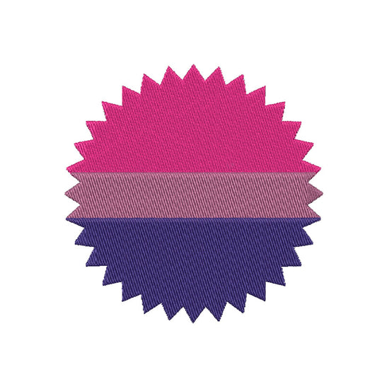Bisexual Pride flag machine embroidery designs - 1010003