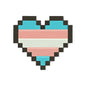 Transgender heart flag machine embroidery designs - 1010020