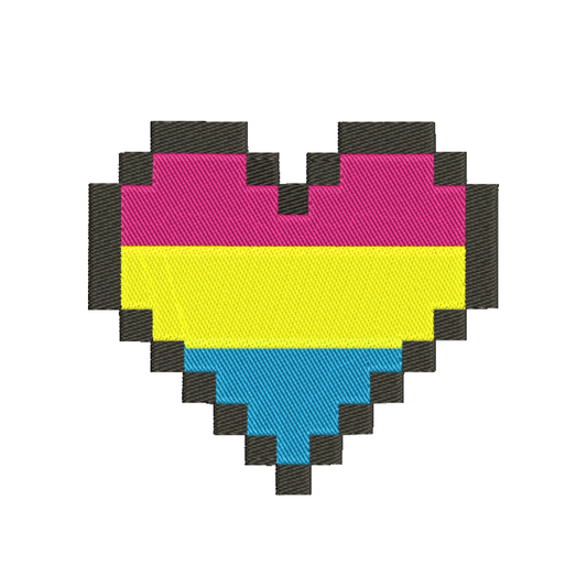 Pansexual flag embroidery designs pride - 1010022