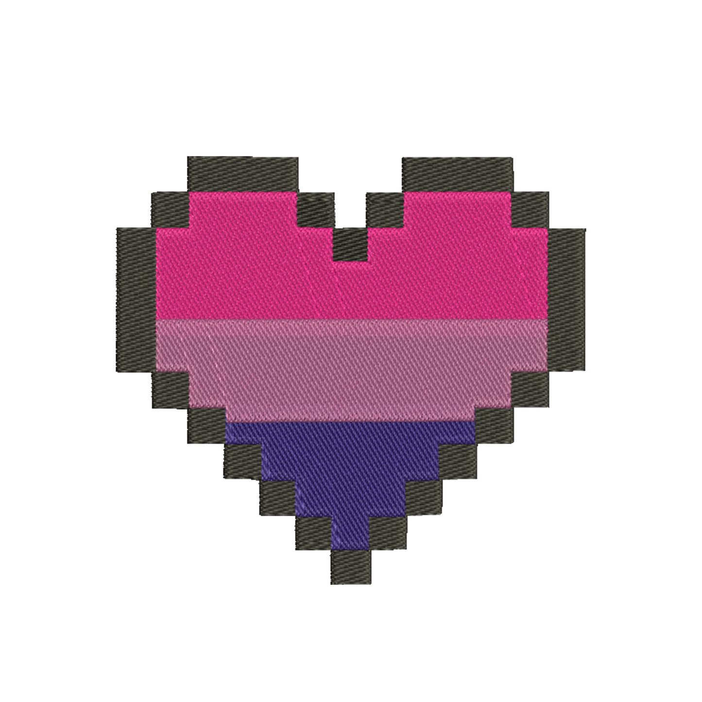 Bisexual flag embroidery designs pride - 1010023