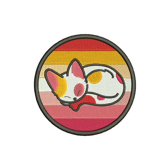 Cute lesbian pride flag embroidery designs - 1010024