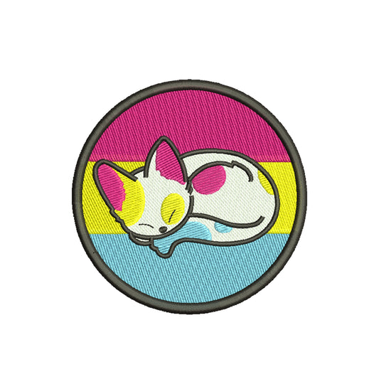 Cute pansexual pride flag embroidery designs - 1010028