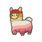 Llama embroidery designs lesbian pride flag - 1010040