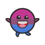 Smile embroidery designs bisexual pride flag - 1010052