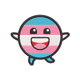 Smile embroidery designs transgender pride flag - 1010055